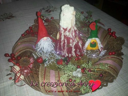 Centrotavola natalizio bosco incantato